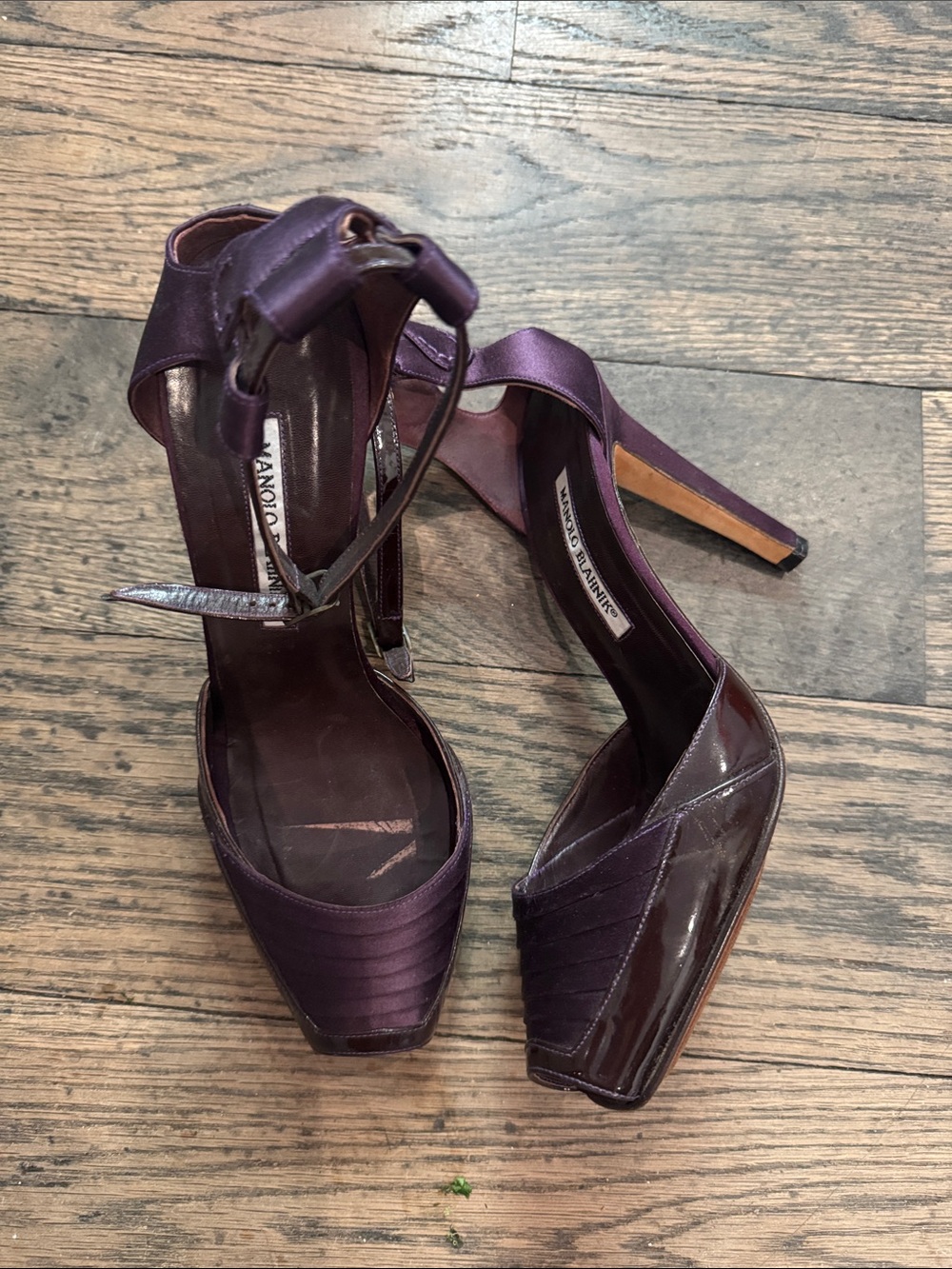 Purple Manolo Blahniks